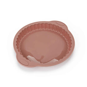 Forma Tarte Canelada Silicone 24cm Rosa Chefe