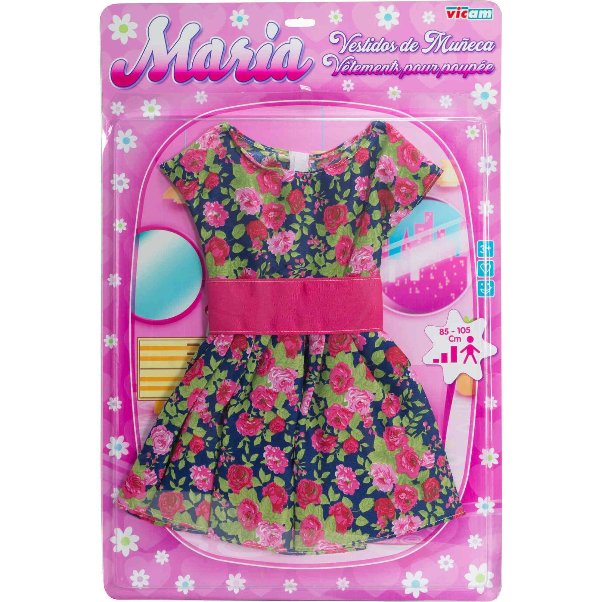 Vicam - Vestido de Boneca 85-105cm (v&aacute;rios modelos)