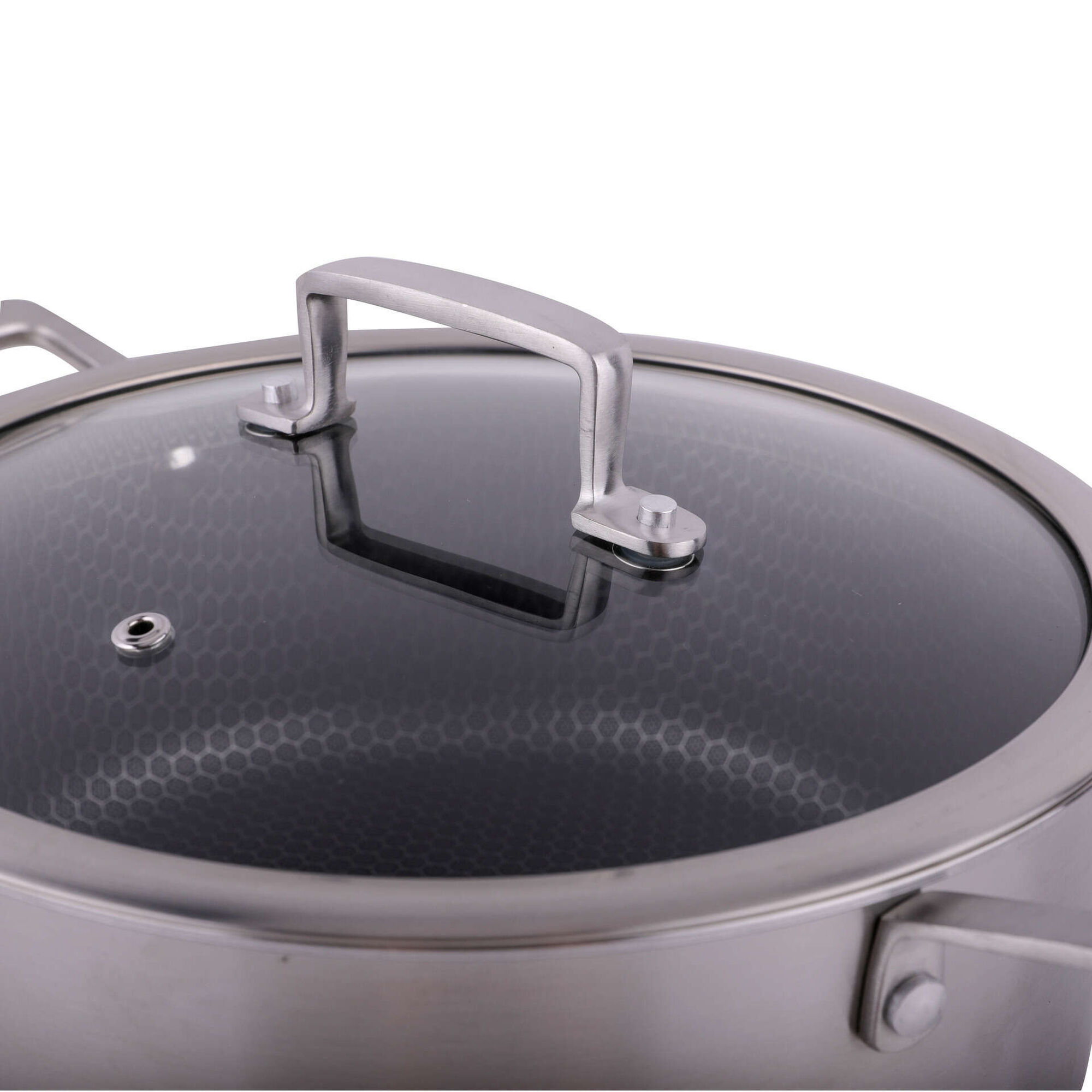 Caçarola Antiaderente Aço Inoxidável Multilayer