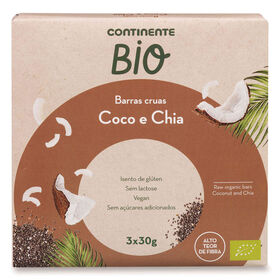 Barra Crua Coco e Chia sem Glúten