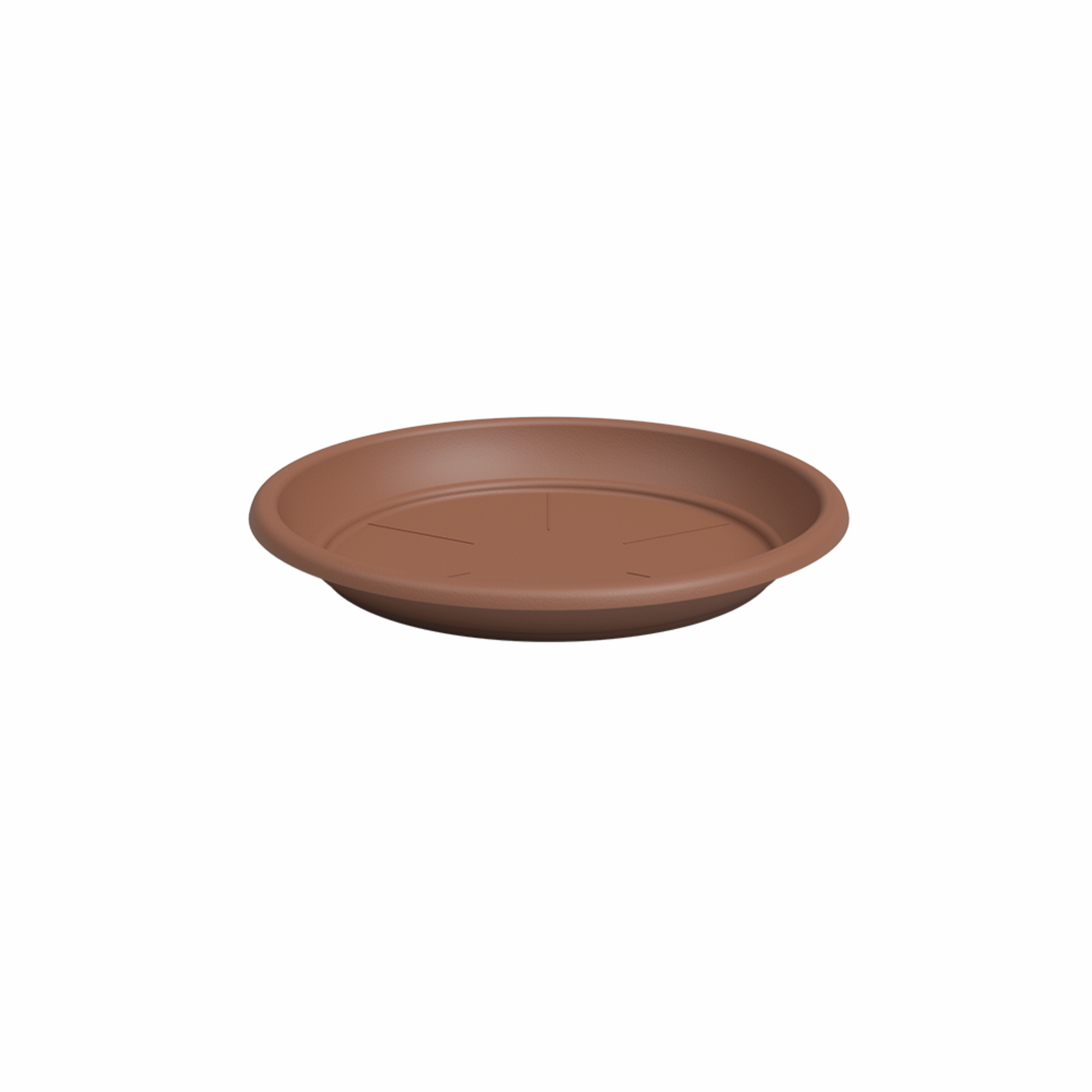 Prato Redondo Plástico 22cm Terracota