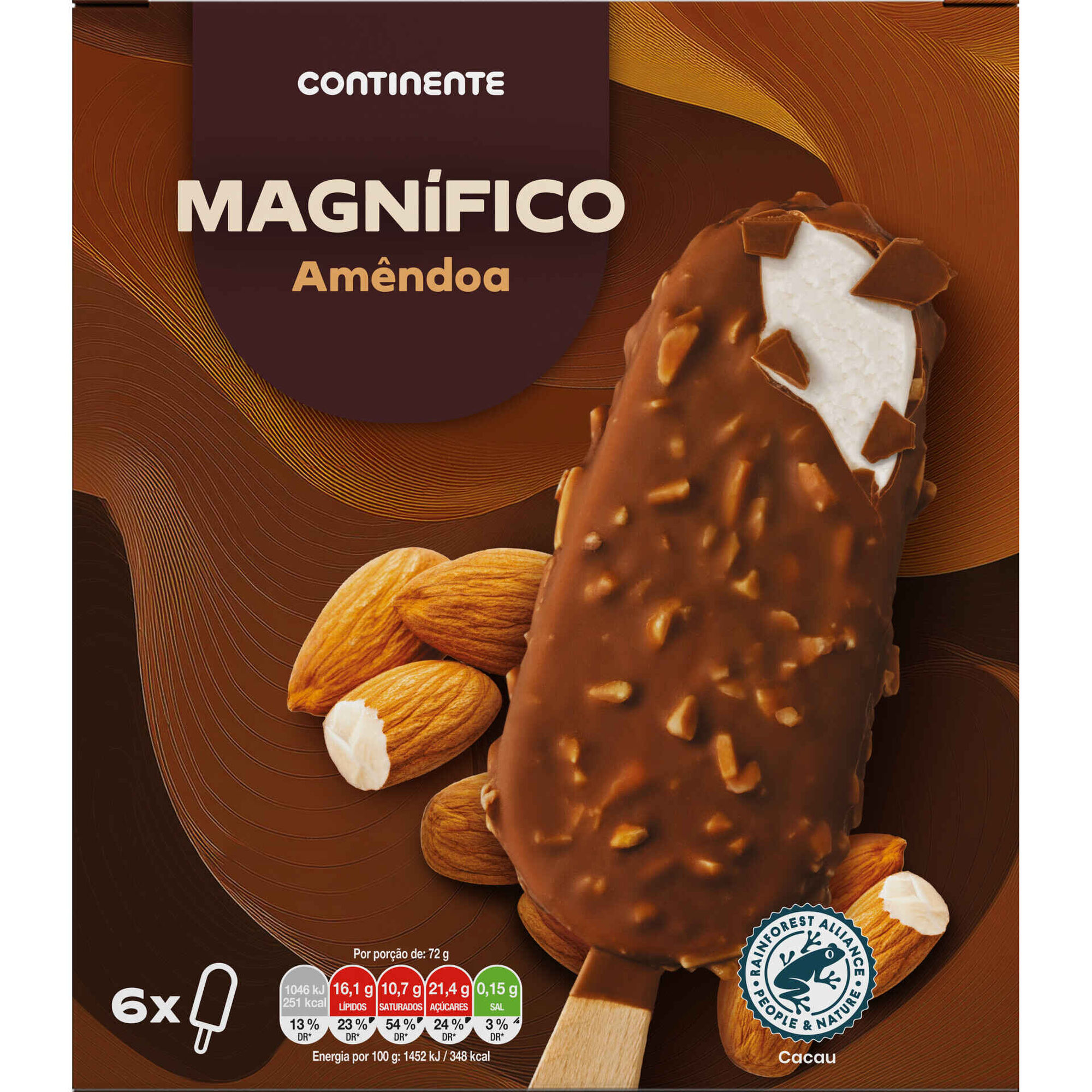 Gelado Magnífico Chocolate e Amêndoa Gelado Magnífico Chocolate e Amêndoa