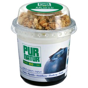 Iogurte Pedaços Mirtilo e Muesli Pur Natur