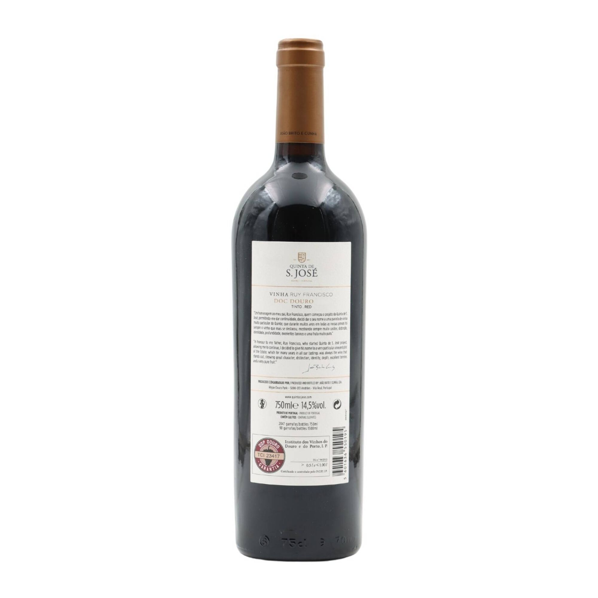 Quinta De S&atilde;o Jos&eacute; Vinha Ruy Francisco Douro Vinho Tinto