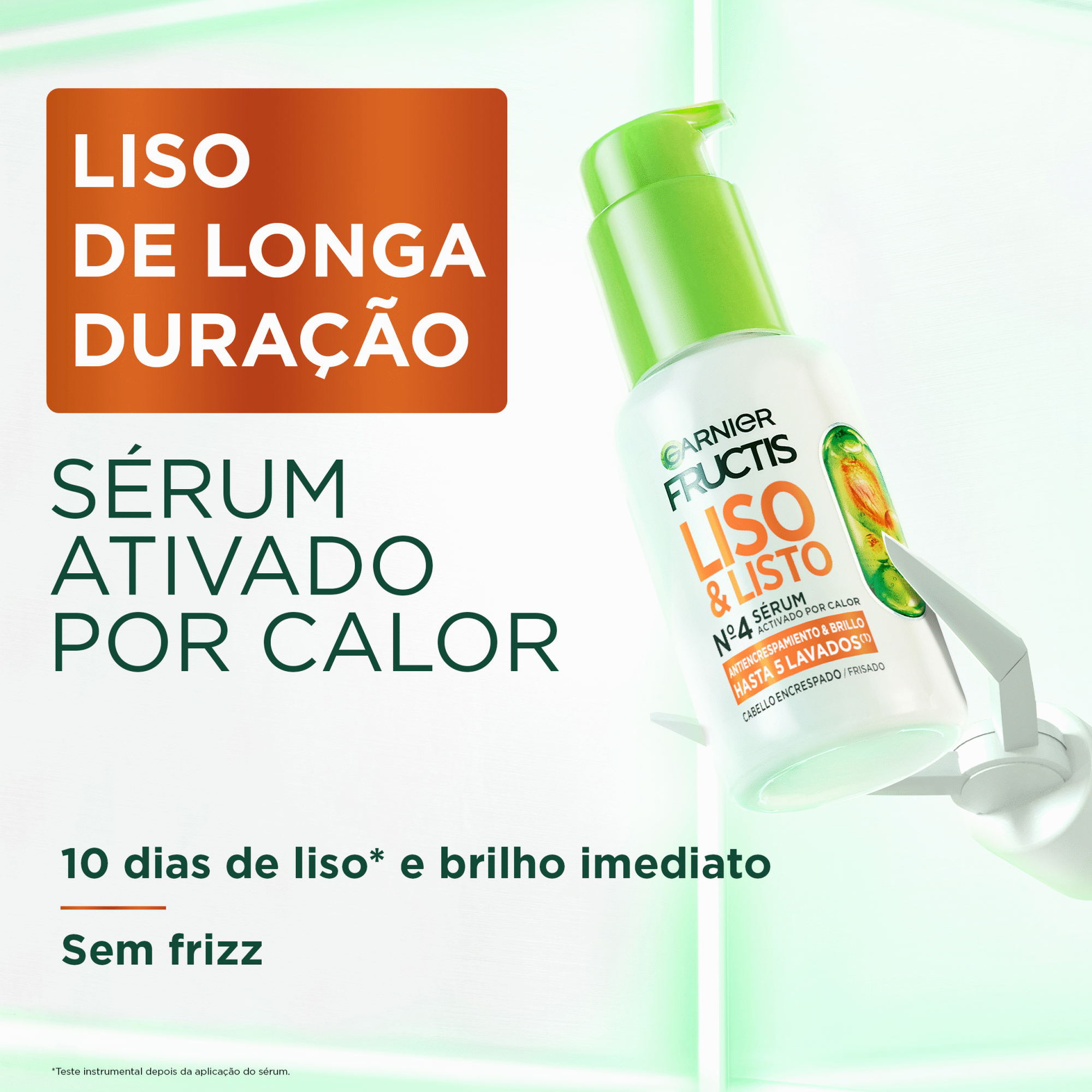 S&eacute;rum Cabelo Liso Keratina Garnier Fructis
