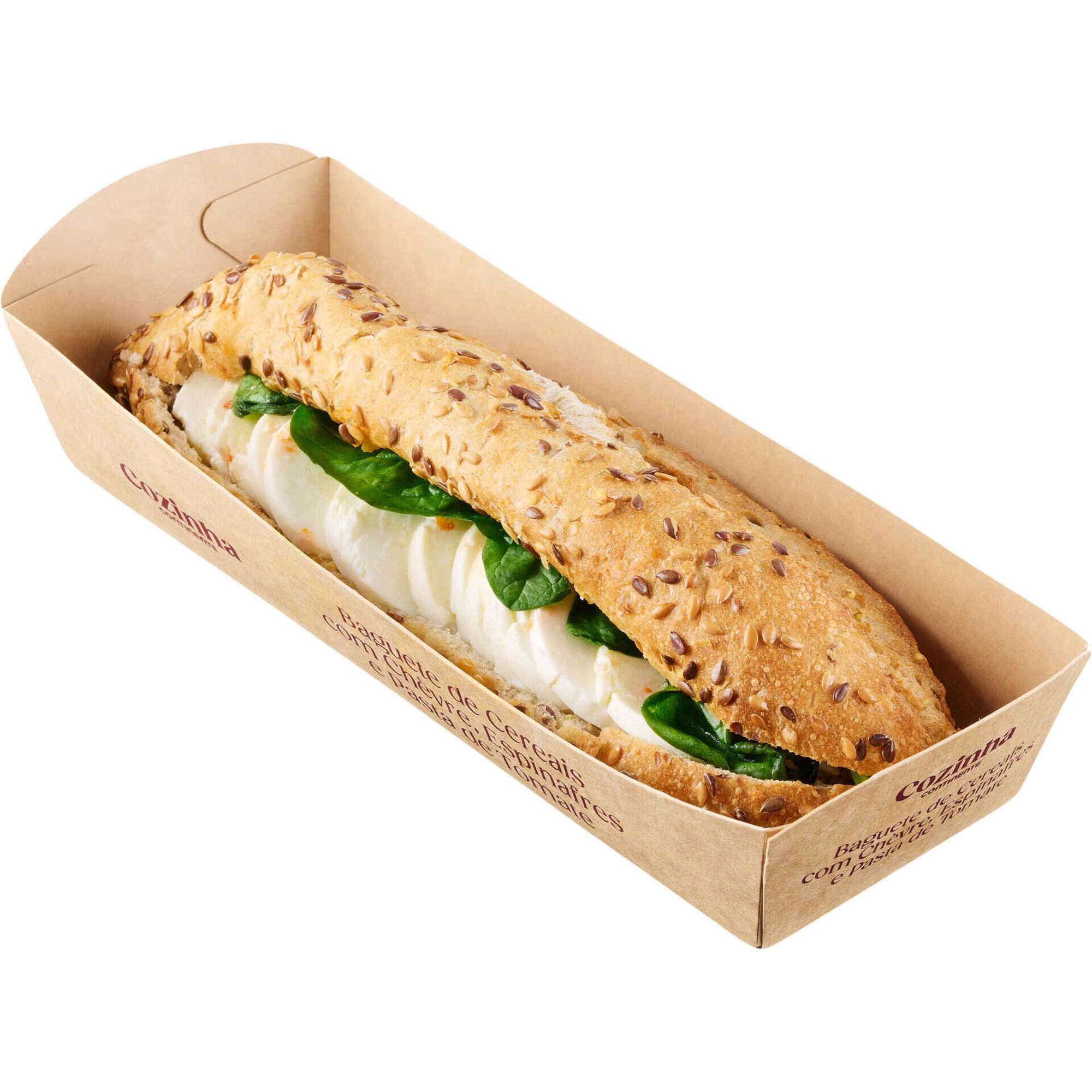 Baguete de Cereais com Ch&egrave;vre e Tomate Cozinha Continente