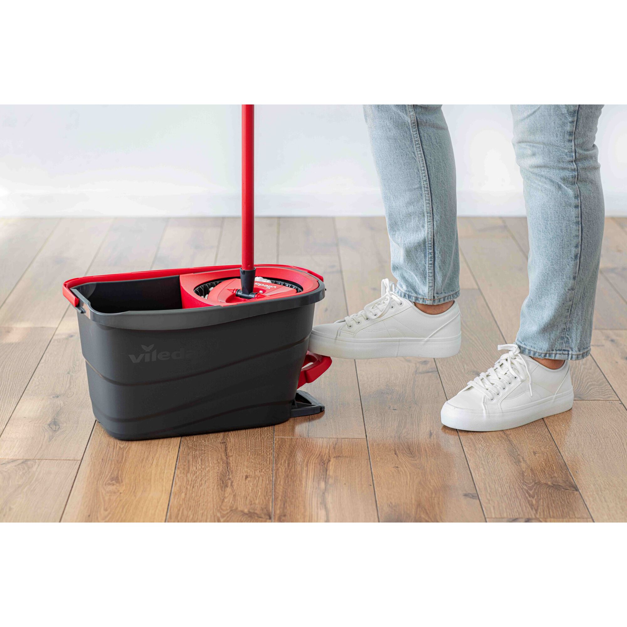 Sistema Turbo Smart Esfregona Microfibras e Balde com pedal