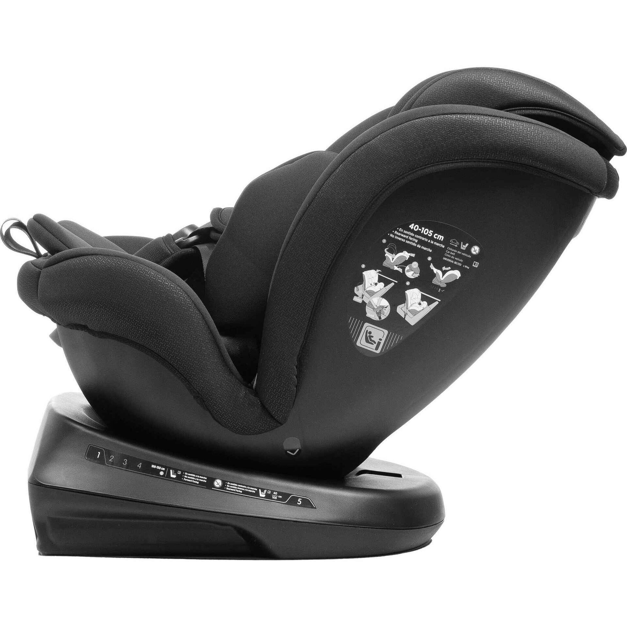 Cadeira Auto I-Size 40-150cm Rotativa Preta Sanna Ibelt Vivitta