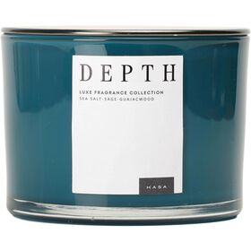 Vela em Copo com Tampa 2 Pavios Azul Kasa