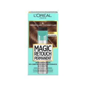 Colora&ccedil;&atilde;o Permanente Castanho Claro 6 L'Or&eacute;al Paris Magic Retouch