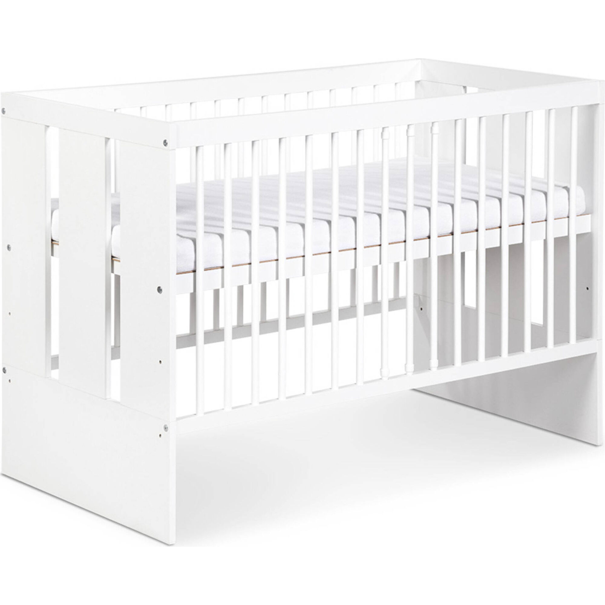 Cama de Grades Madeira Branca Paula