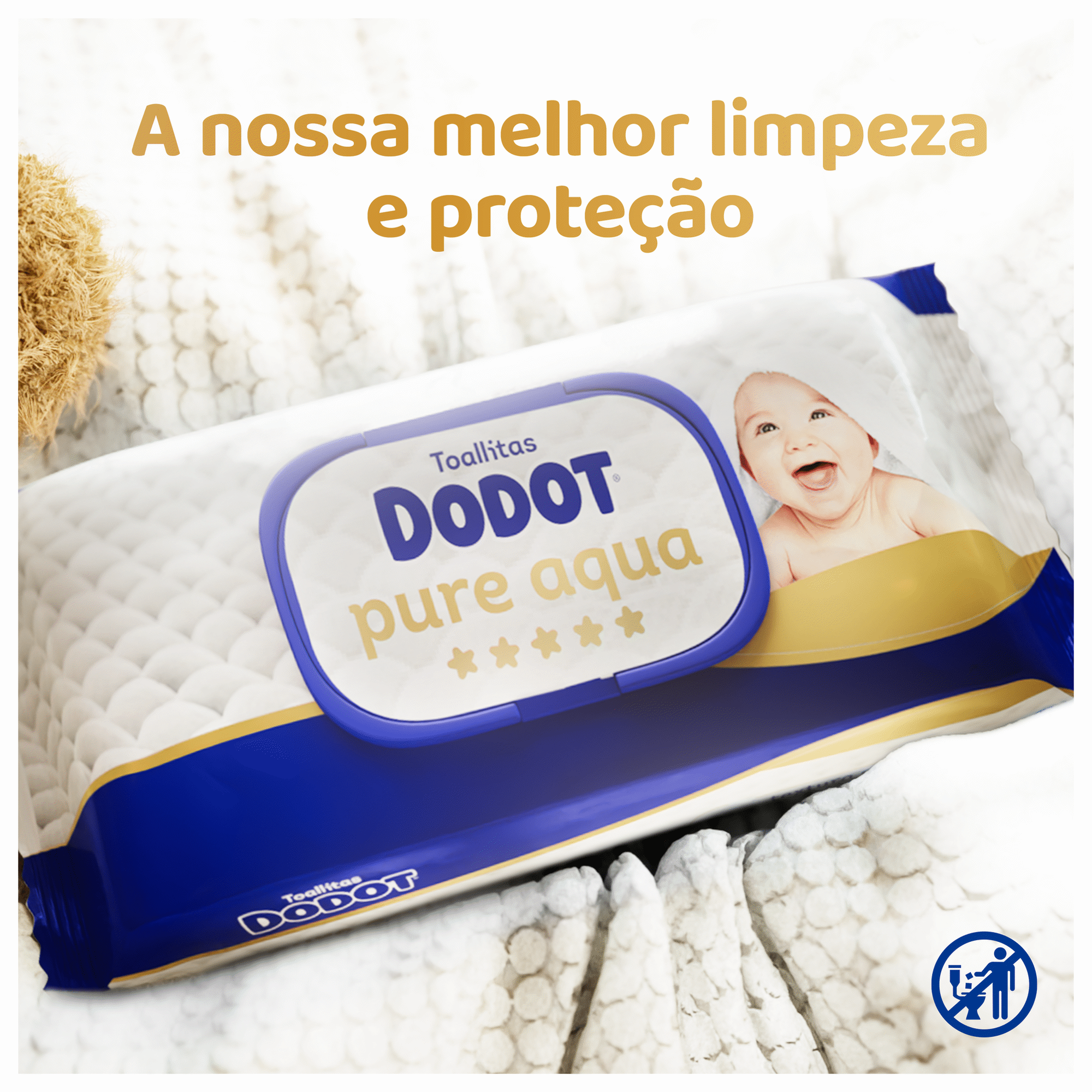 Toalhitas Beb&eacute; Aqua Pure Dodot
