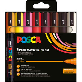 Marcador Pc-5M 8P Warm 8Un Posca