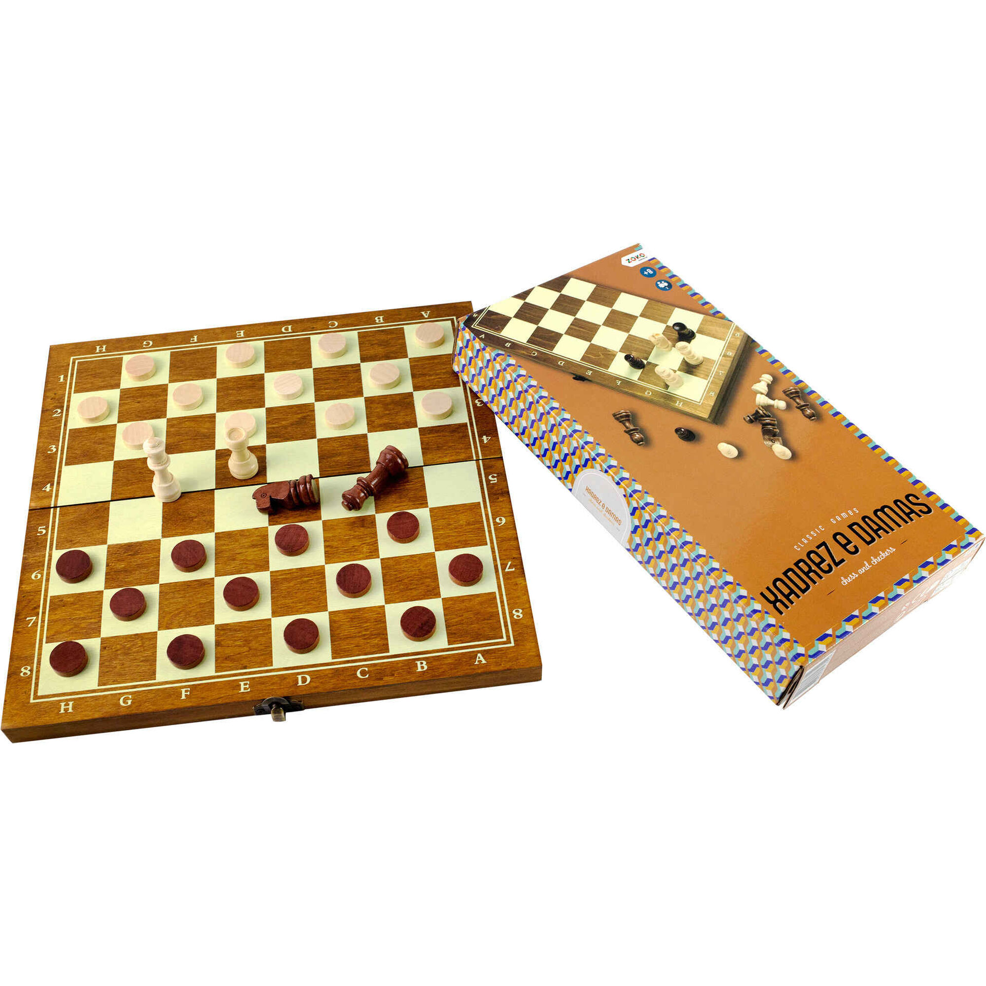 Zoko - Jogo de Tabuleiro Damas e Xadrez