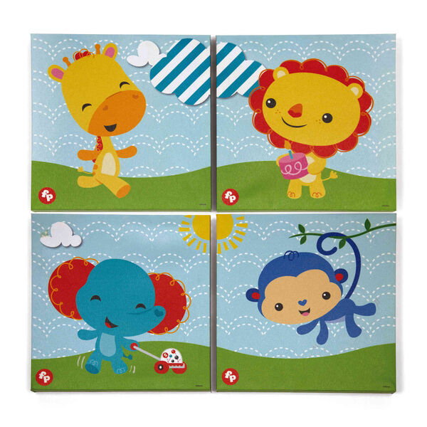 Conjunto de 4 telas Fisher-Price