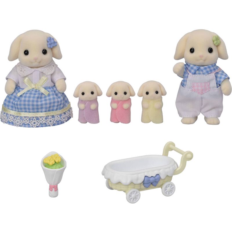 Sylvanian Families - Família Coelho Flora