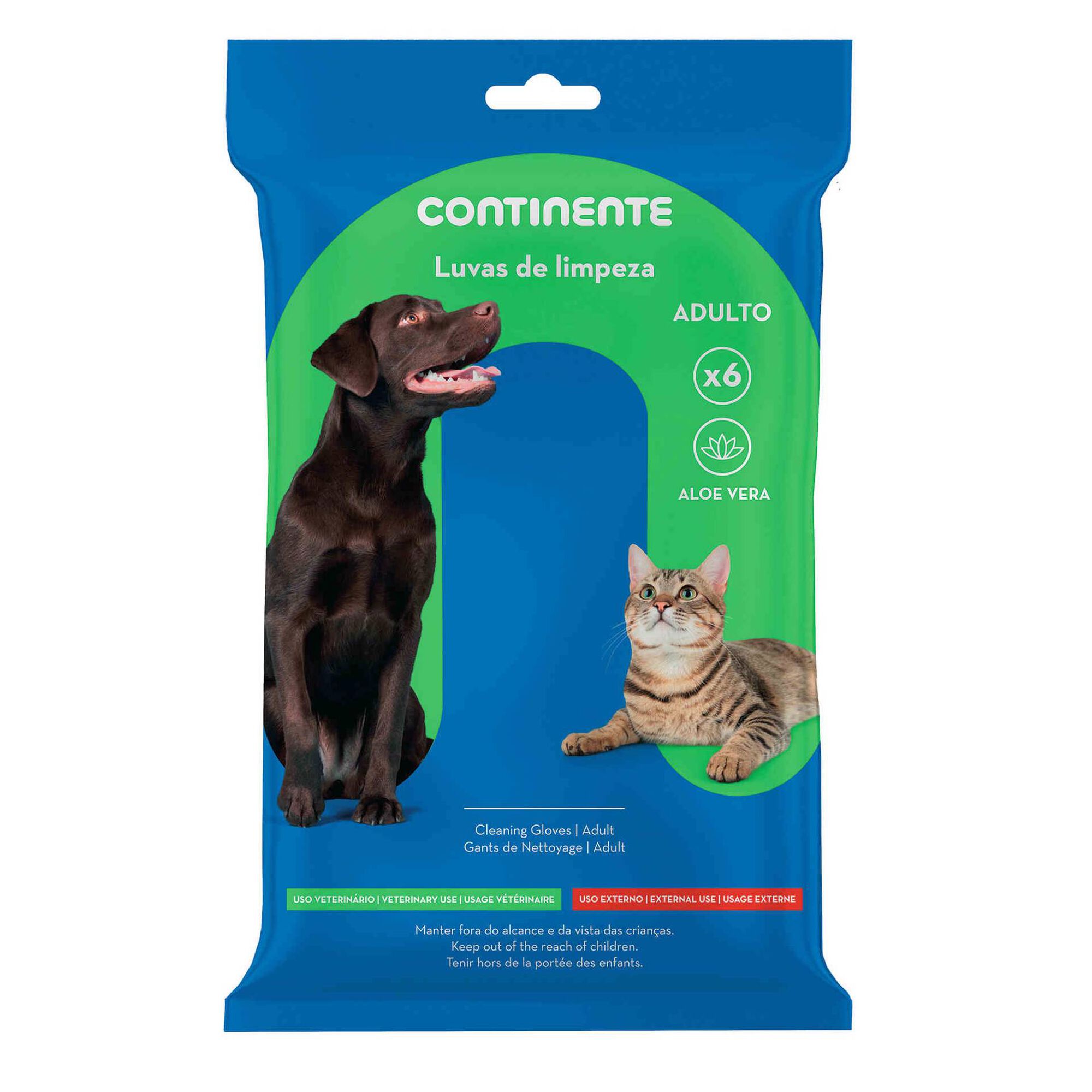 Luvas de Limpeza para Cão Aloé Vera Luvas de Limpeza para Cão Aloé Vera