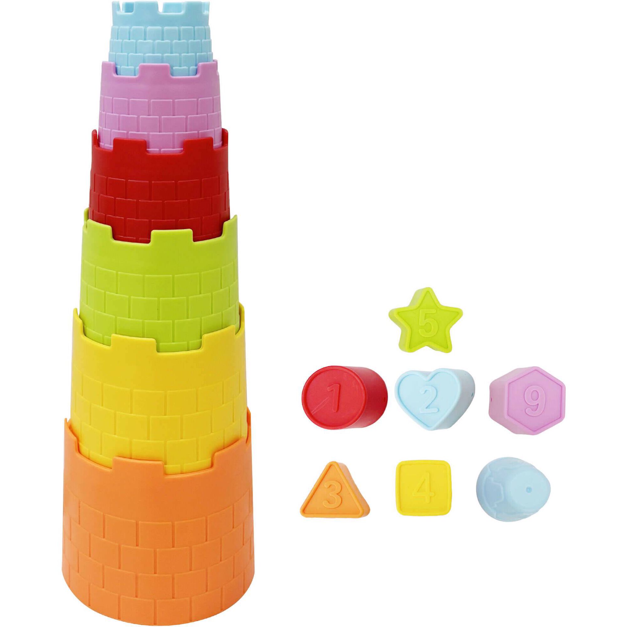 Zoko Happy Bear - Torre de Empilhar com Formas 13 Pe&ccedil;as