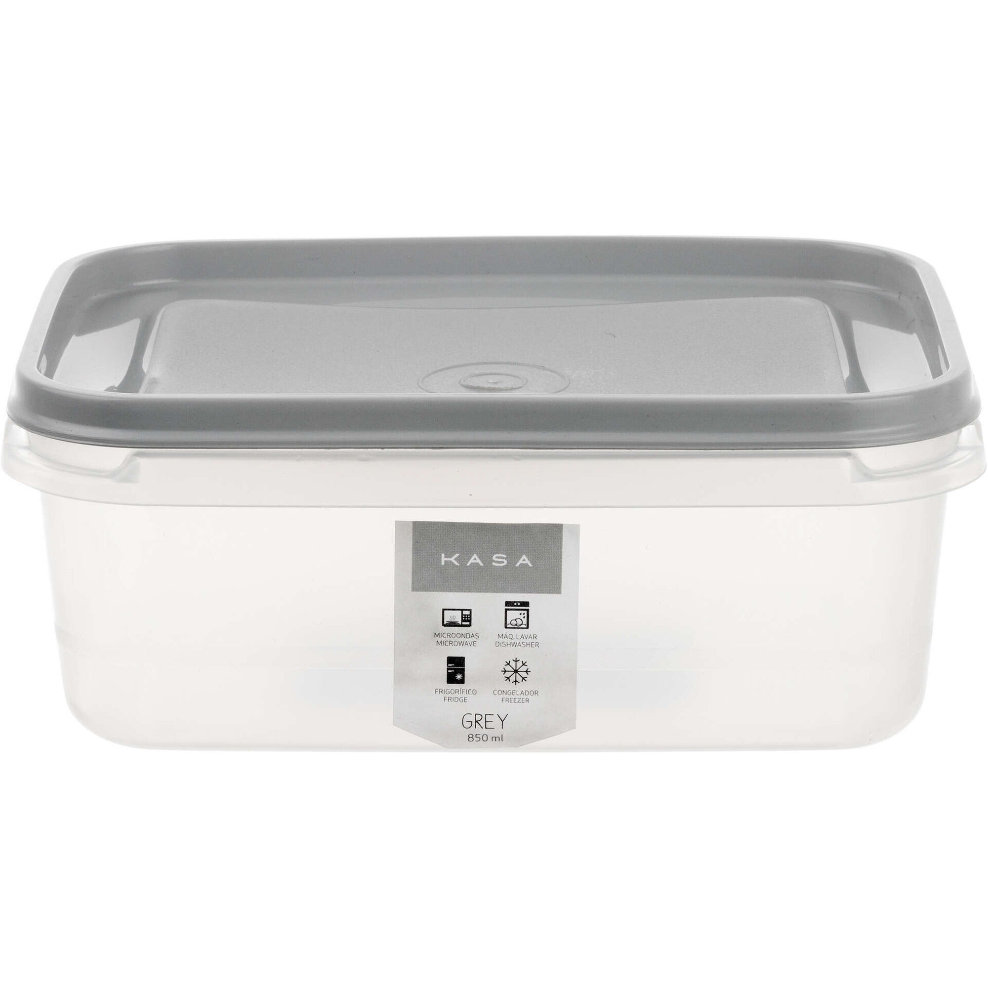 Caixa Hermética 0,85L Grey