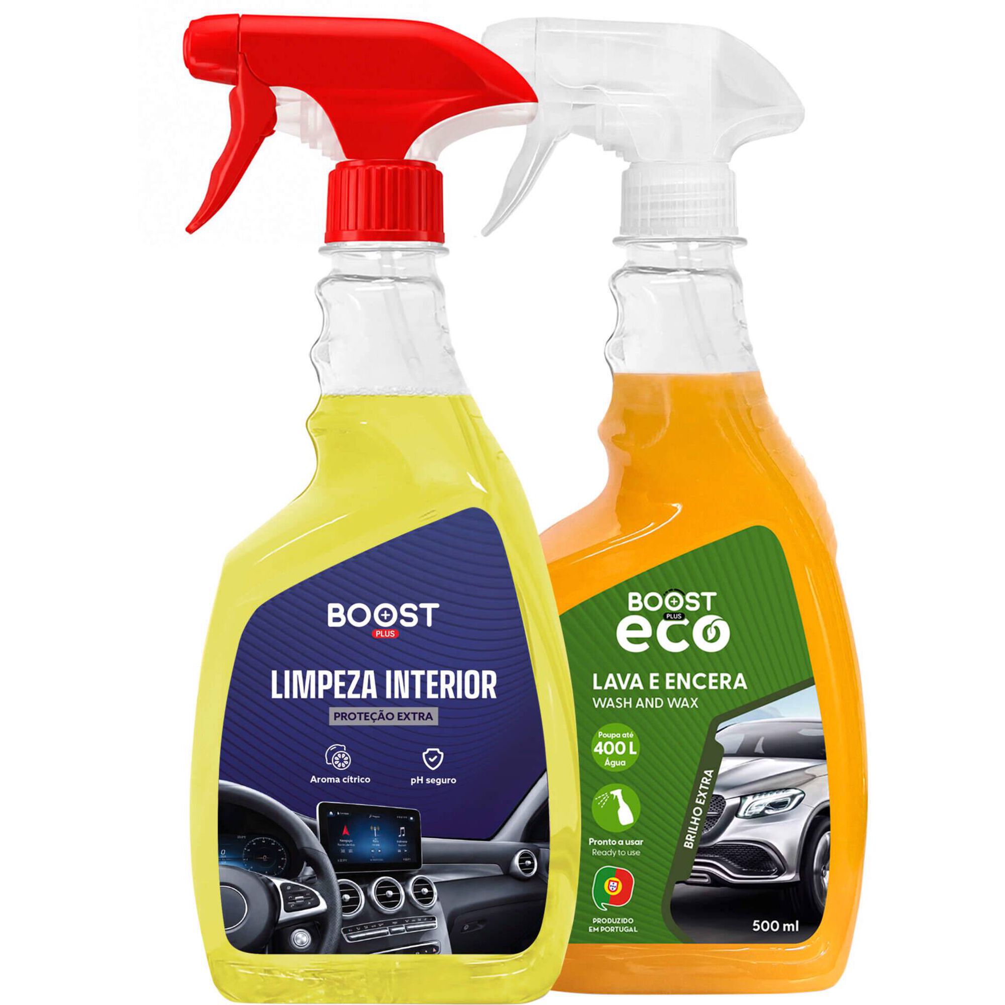 Kit Limpeza Interior Lava e Encera Boost