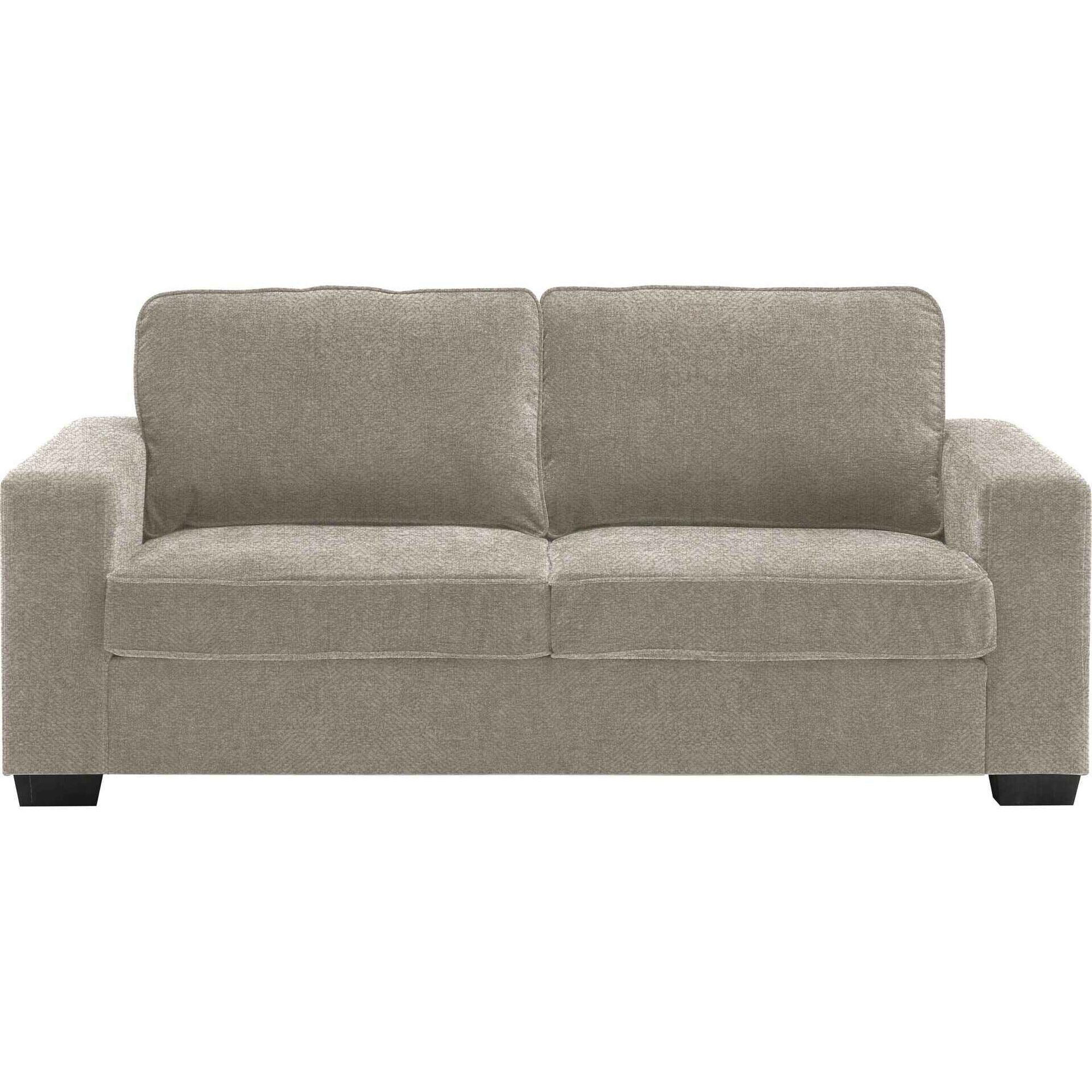 Sofá 3 Lugares 198x87x88cm Leipzig Cinza