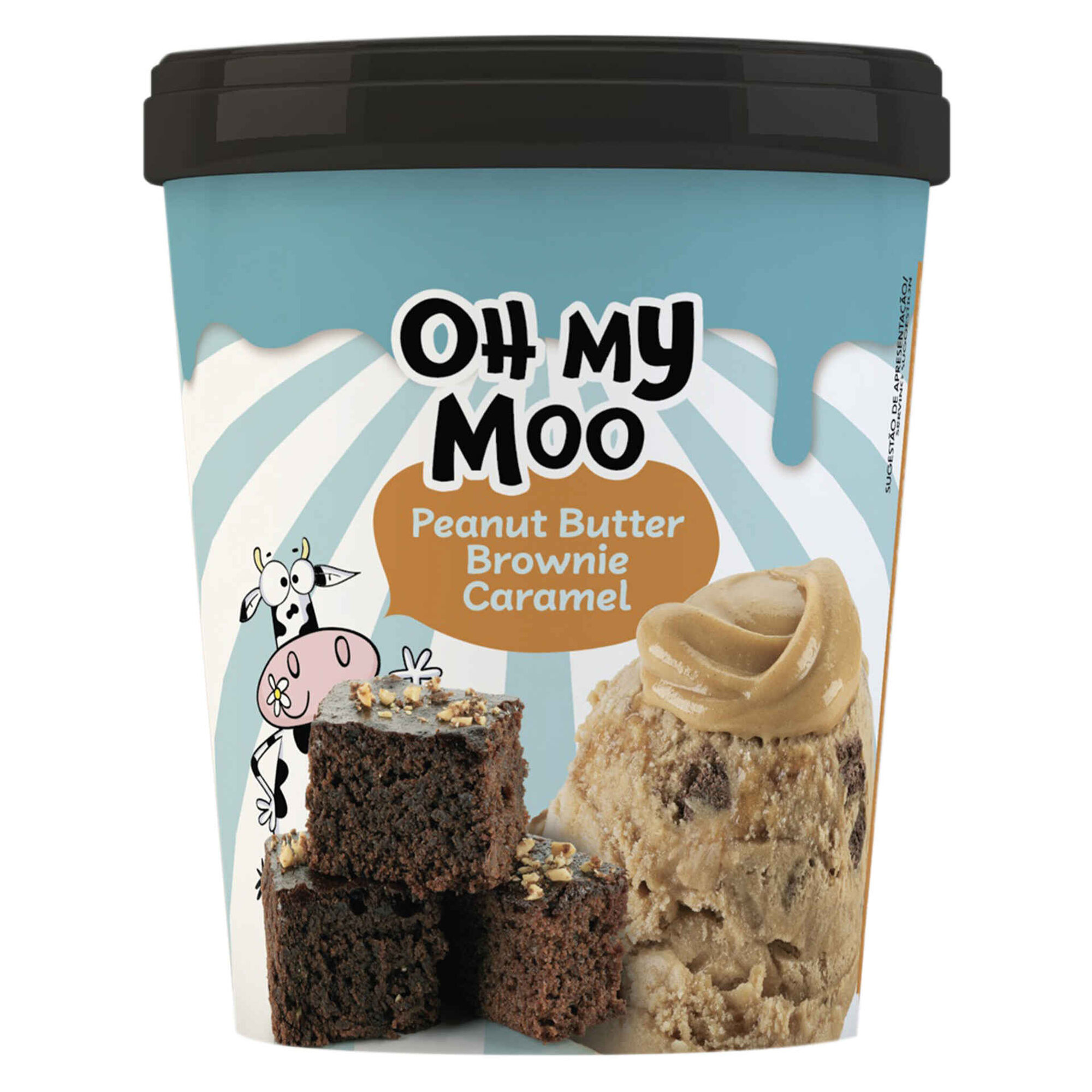 Gelado Manteiga de Amendoim e Brownie Caramelo