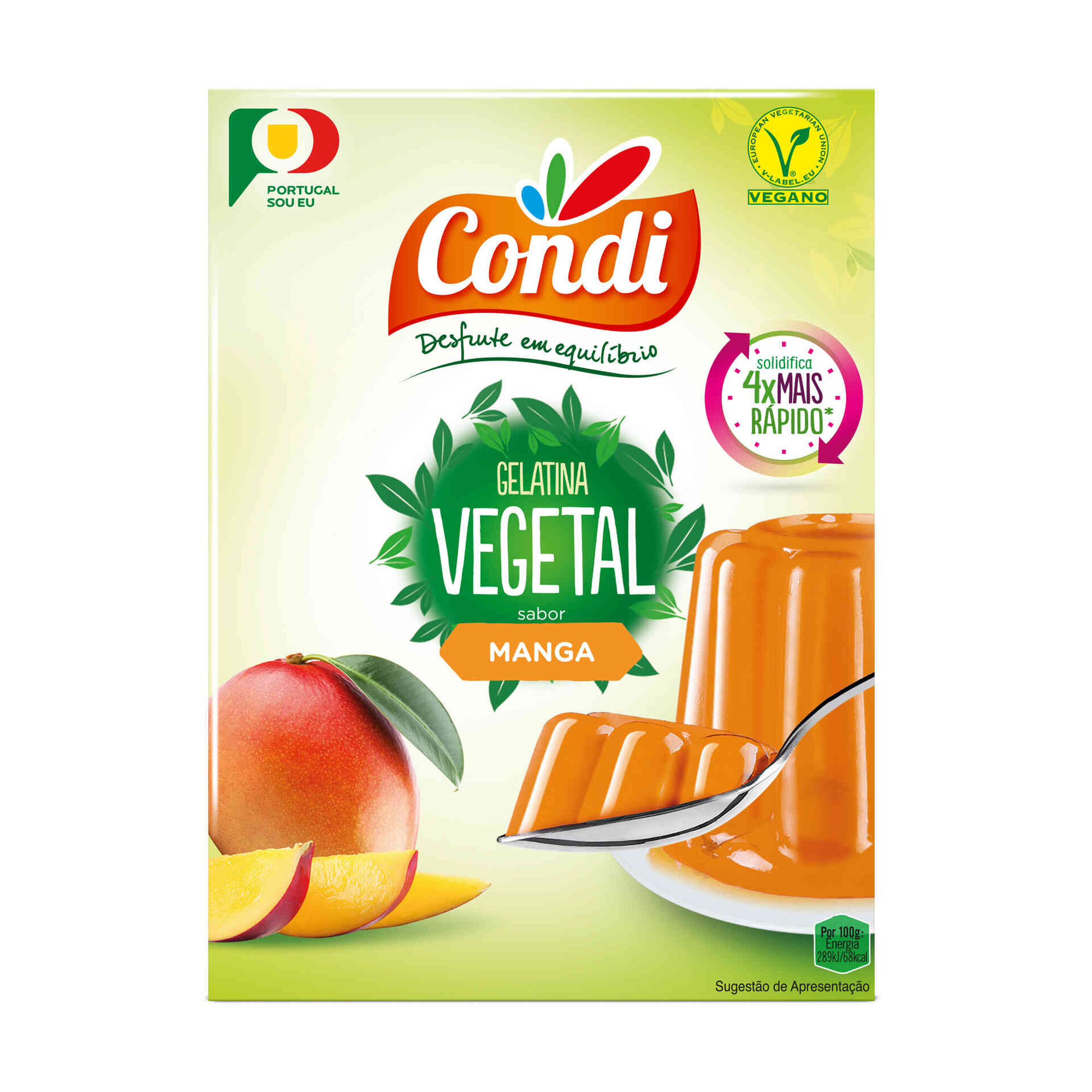 Gelatina em Pó Vegetal de Manga