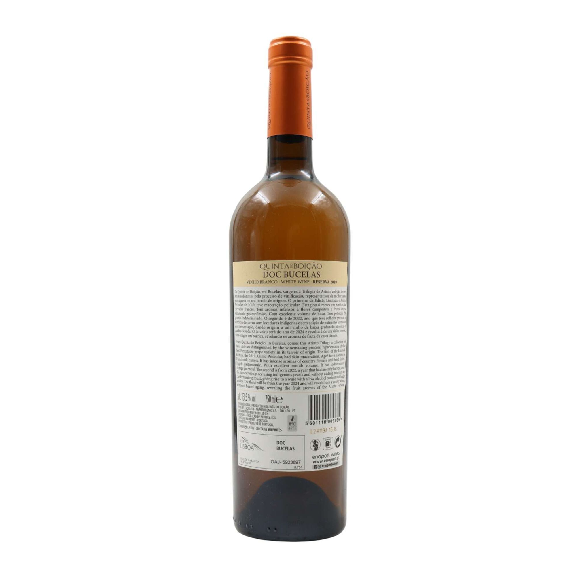 Quinta Do Boi&ccedil;&atilde;o Arinto Pelicular Lisboa Vinho Branco