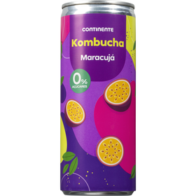 Bebida Kombucha Maracuj&aacute; sem A&ccedil;&uacute;car Continente