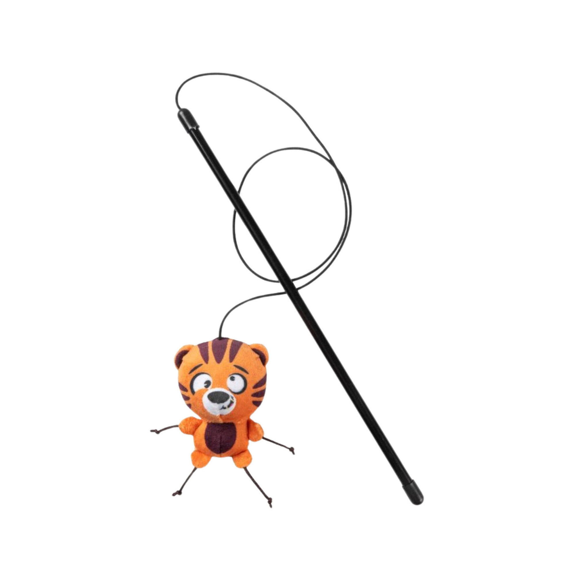 Brinquedo para Gato Peluche Tigre com Cana FuzzYard