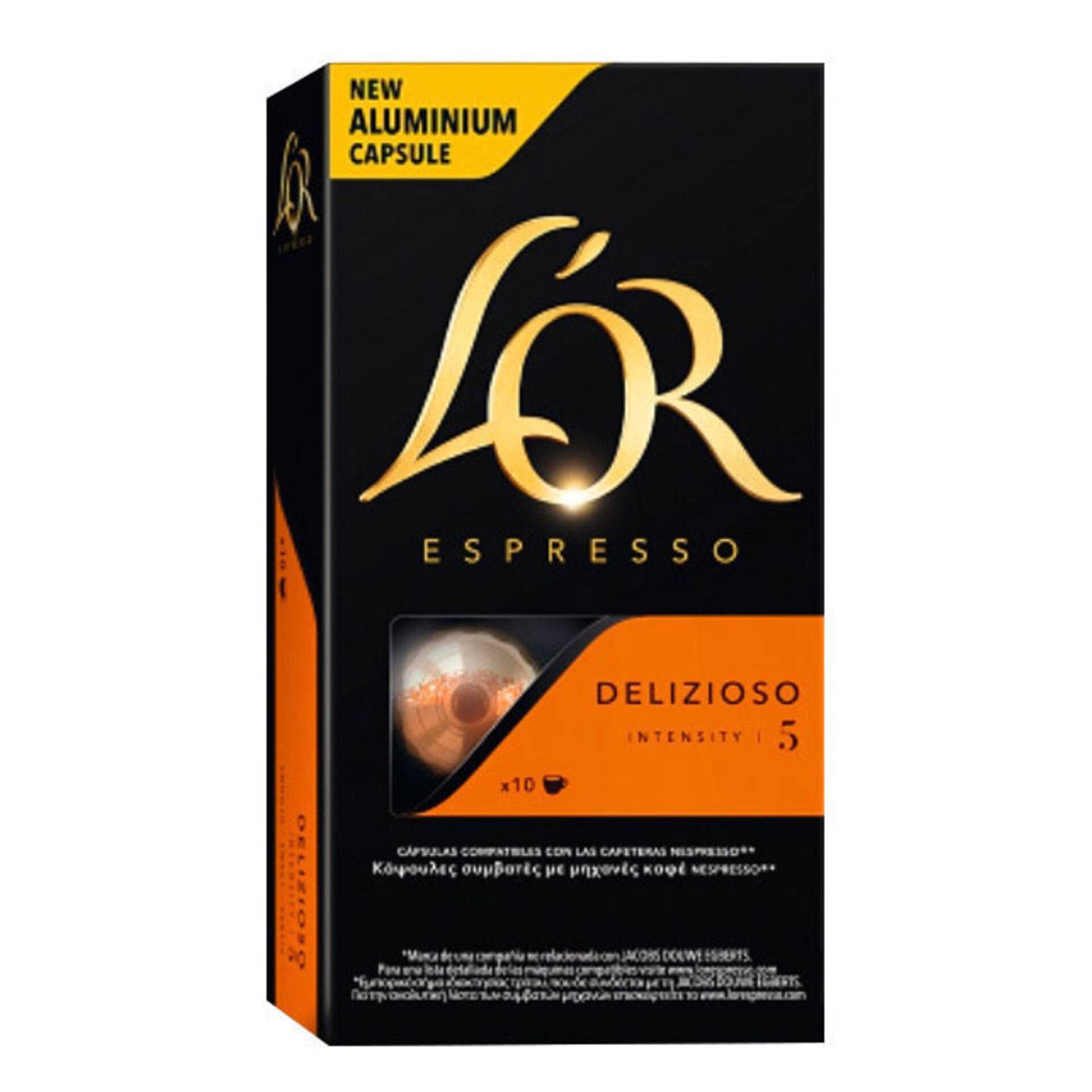 Cápsulas de Café Delizioso Compatível com Nespresso Int 5 emb. 10 un - L'Or  | Continente