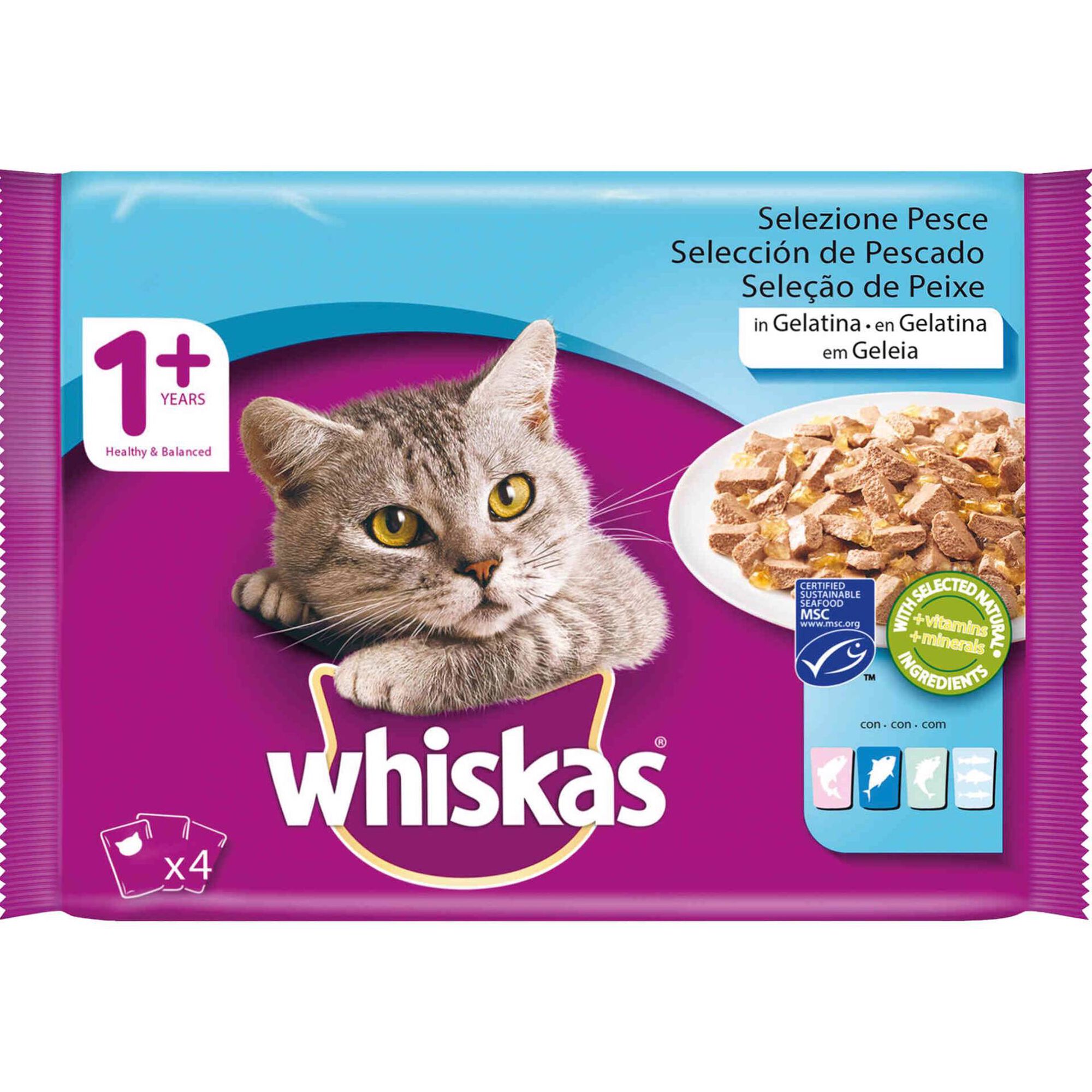 Comida Húmida para Gato Adulto Peixe Saquetas Comida Húmida para Gato Adulto Peixe Saquetas