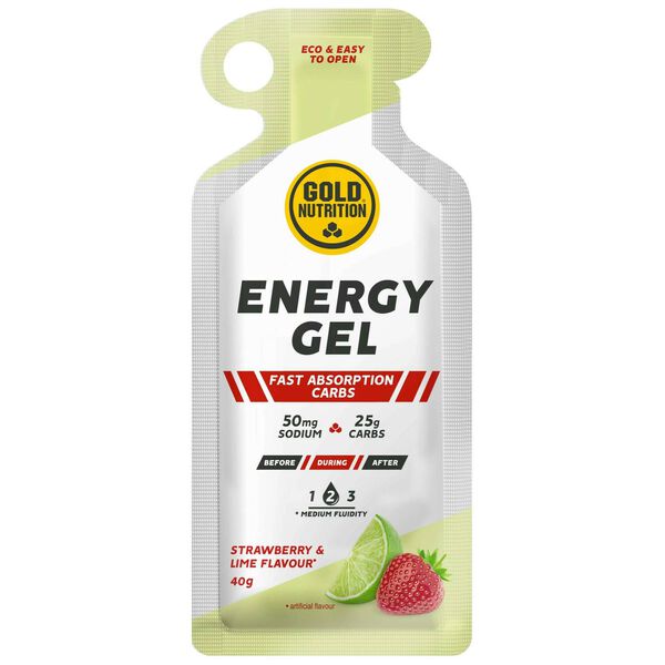 Gel Energy Morango e Lima Gold Nutrition