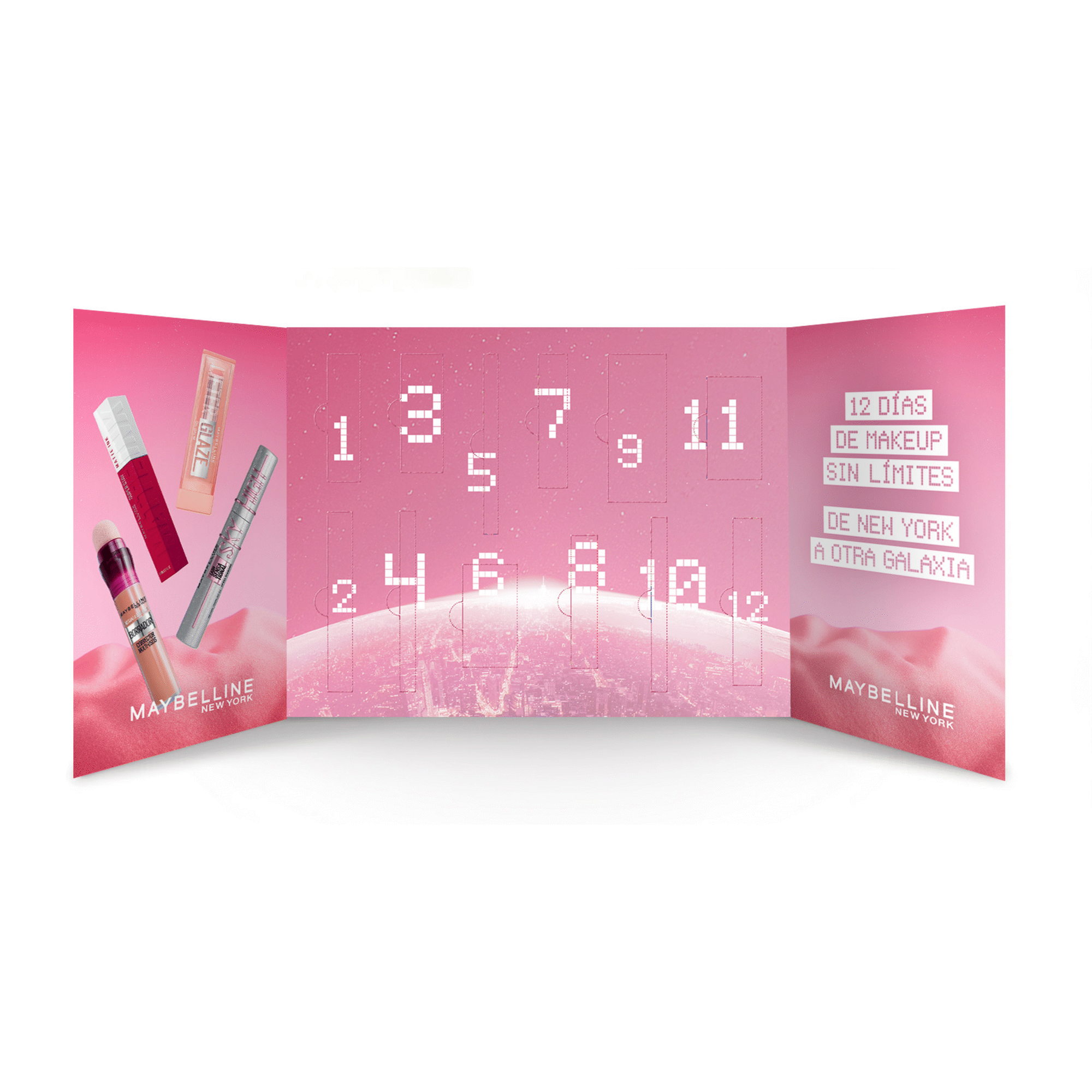 Calend&aacute;rio do Advento Maybelline New York