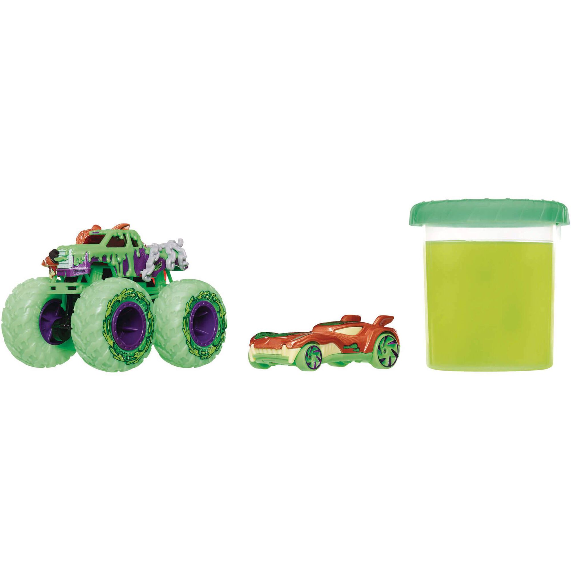 Hot Wheels - Monster Trucks Mutant Chaos Mega Wrex e Project Speeder com Slime (v&aacute;rios modelos)