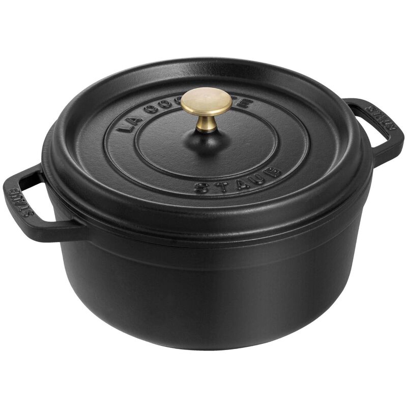 Caçarola Redondo Ferro Fundido 24cm Preta Staub
