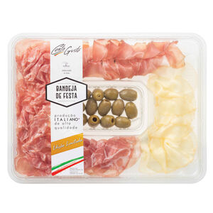 Tábua de Charcutaria Italiana com Azeitonas Corte del Gusto