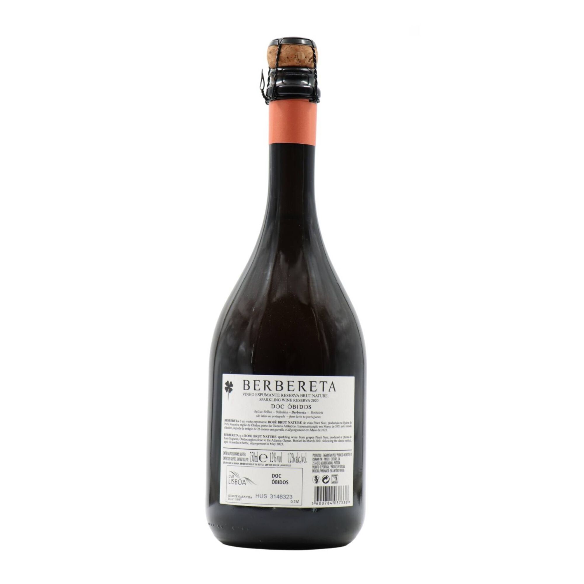 Berbereta Pinot Noir Reserva Espumante Lisboa Bruto Ros&eacute;