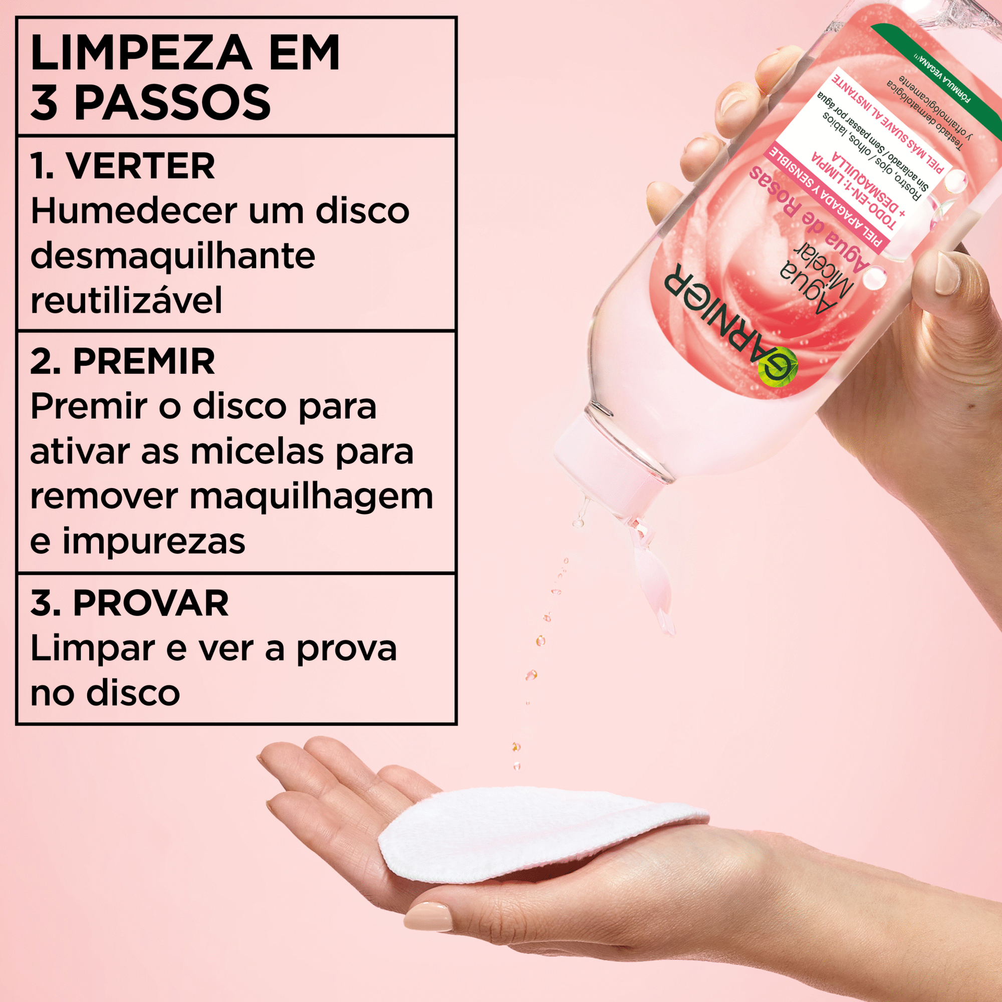 &Aacute;gua Micelar Rosas Garnier Skin Active