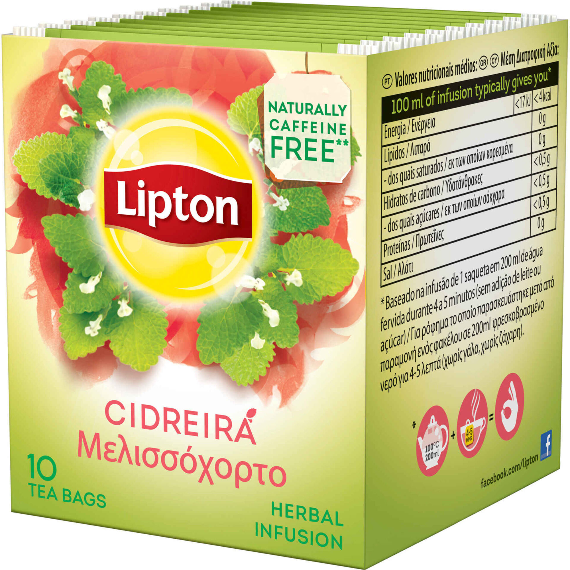 Infusão Cidreira Saquetas Infusão Cidreira Saquetas