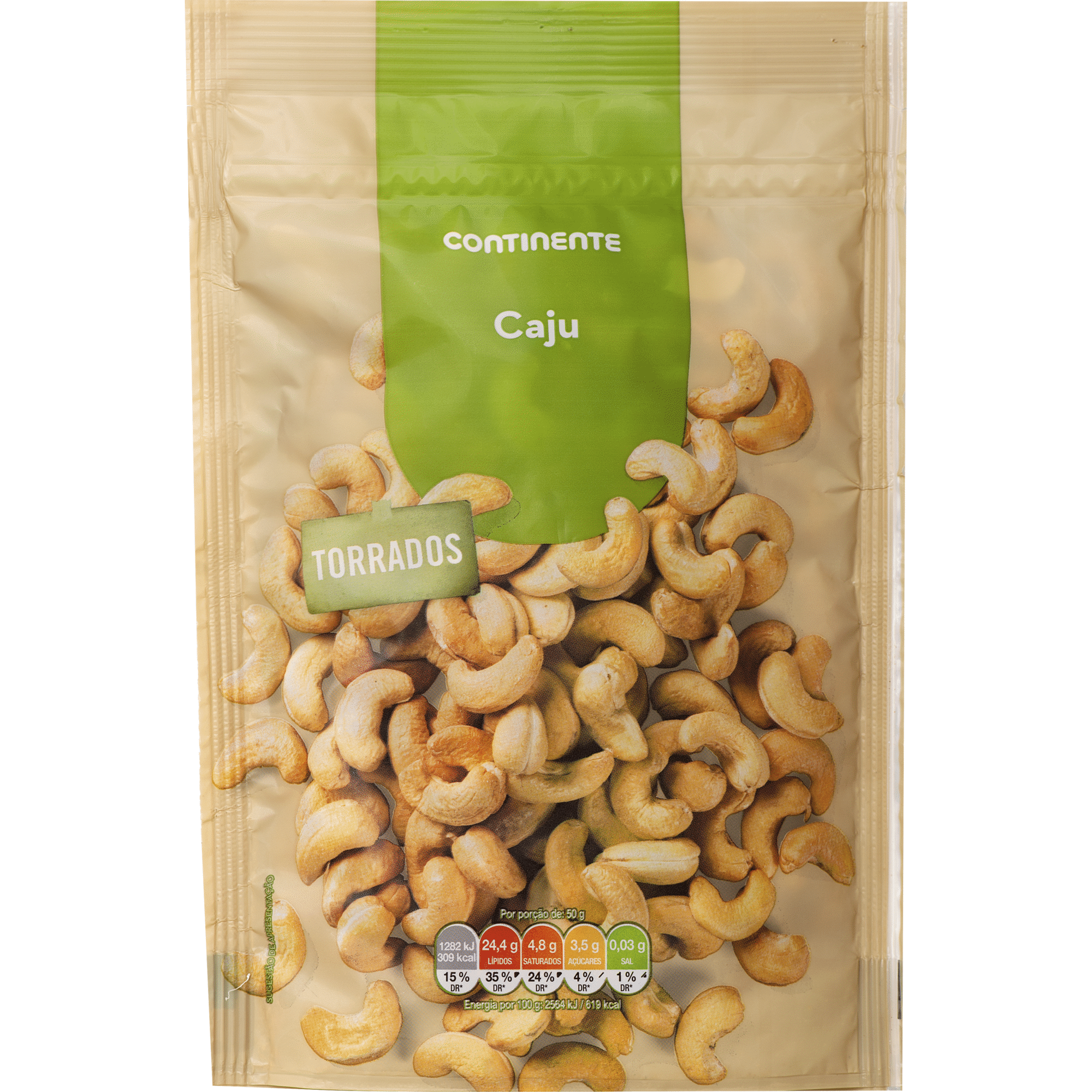 Caju Torrado sem Sal