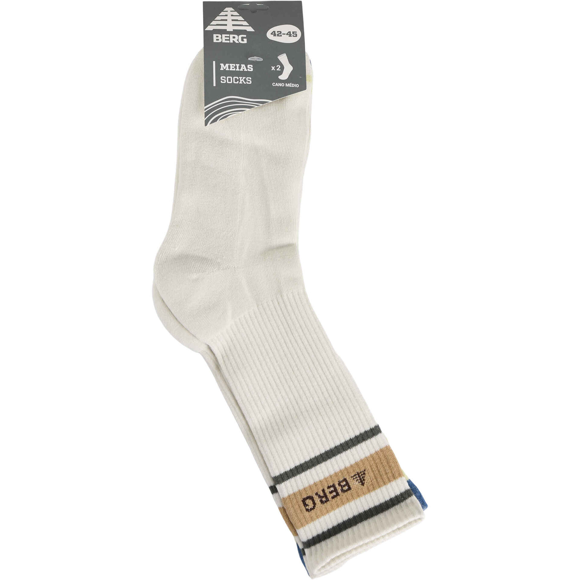 Conjunto 2 Meias Cano Médio 42/45