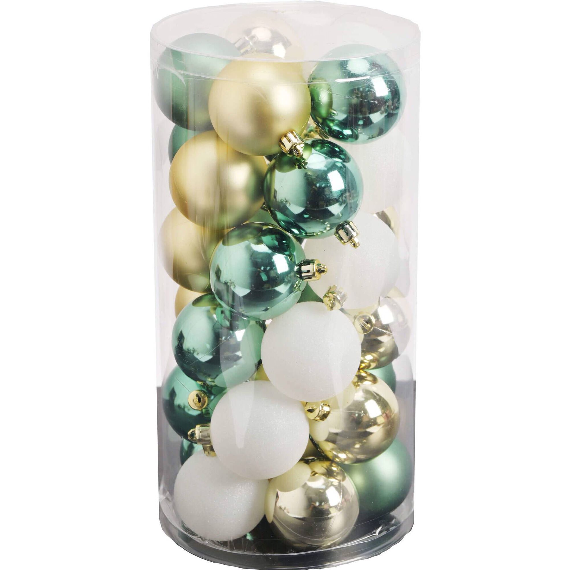Conjunto 30 Bolas de Natal Flora Kasa
