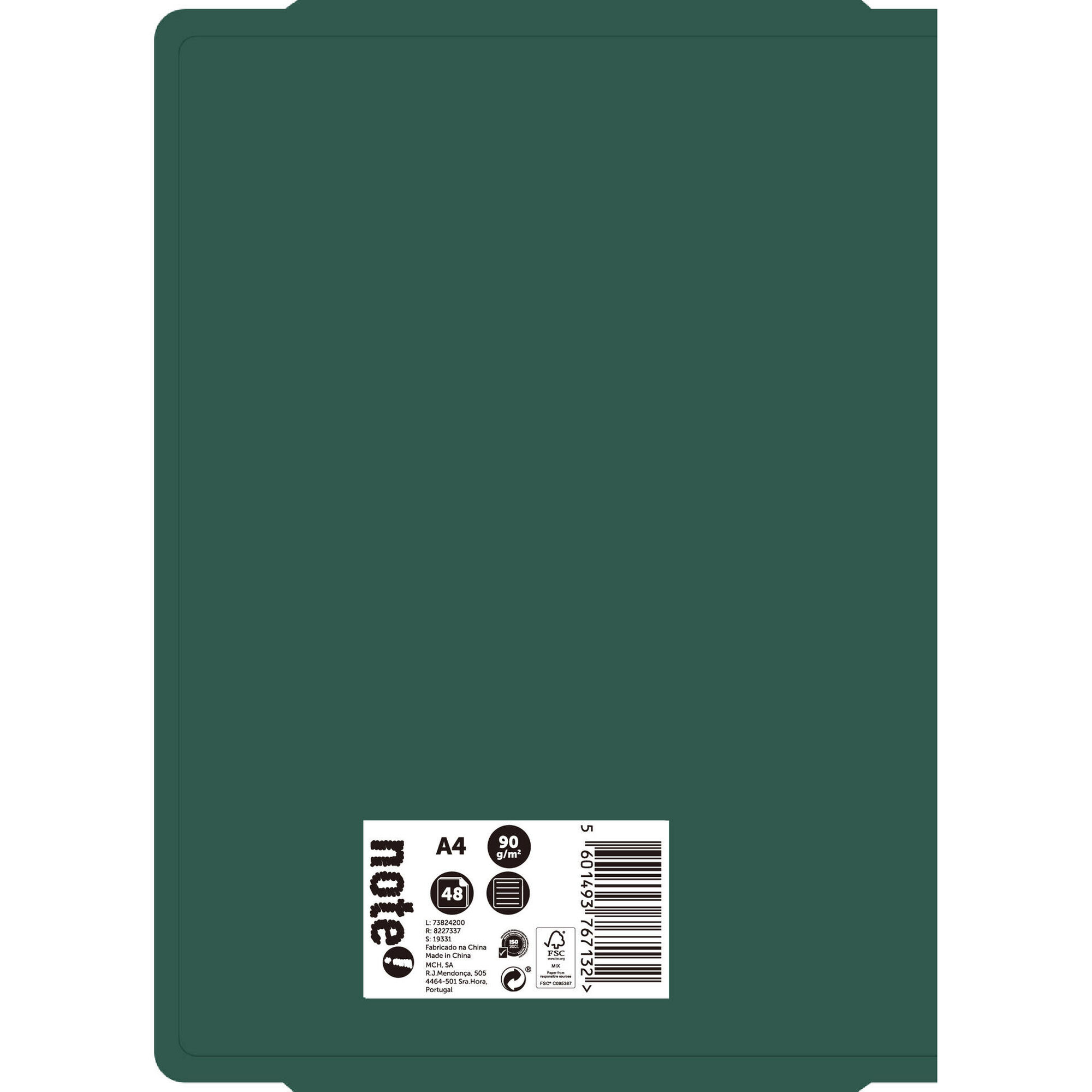 Caderno Agrafado A4 Pautado 2 em 1 (várias cores)