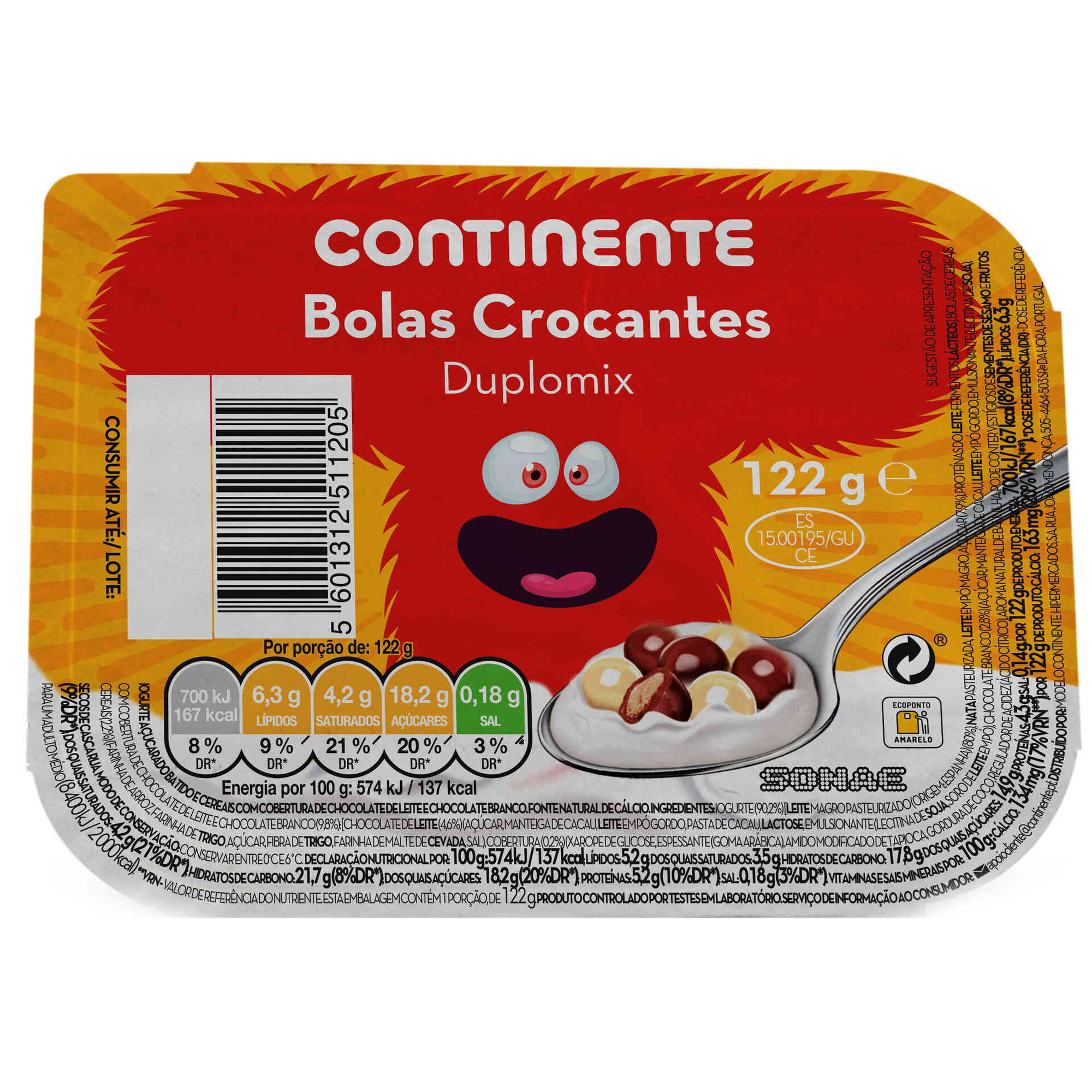 Iogurte Duplomix Bolas Crocantes Infantil