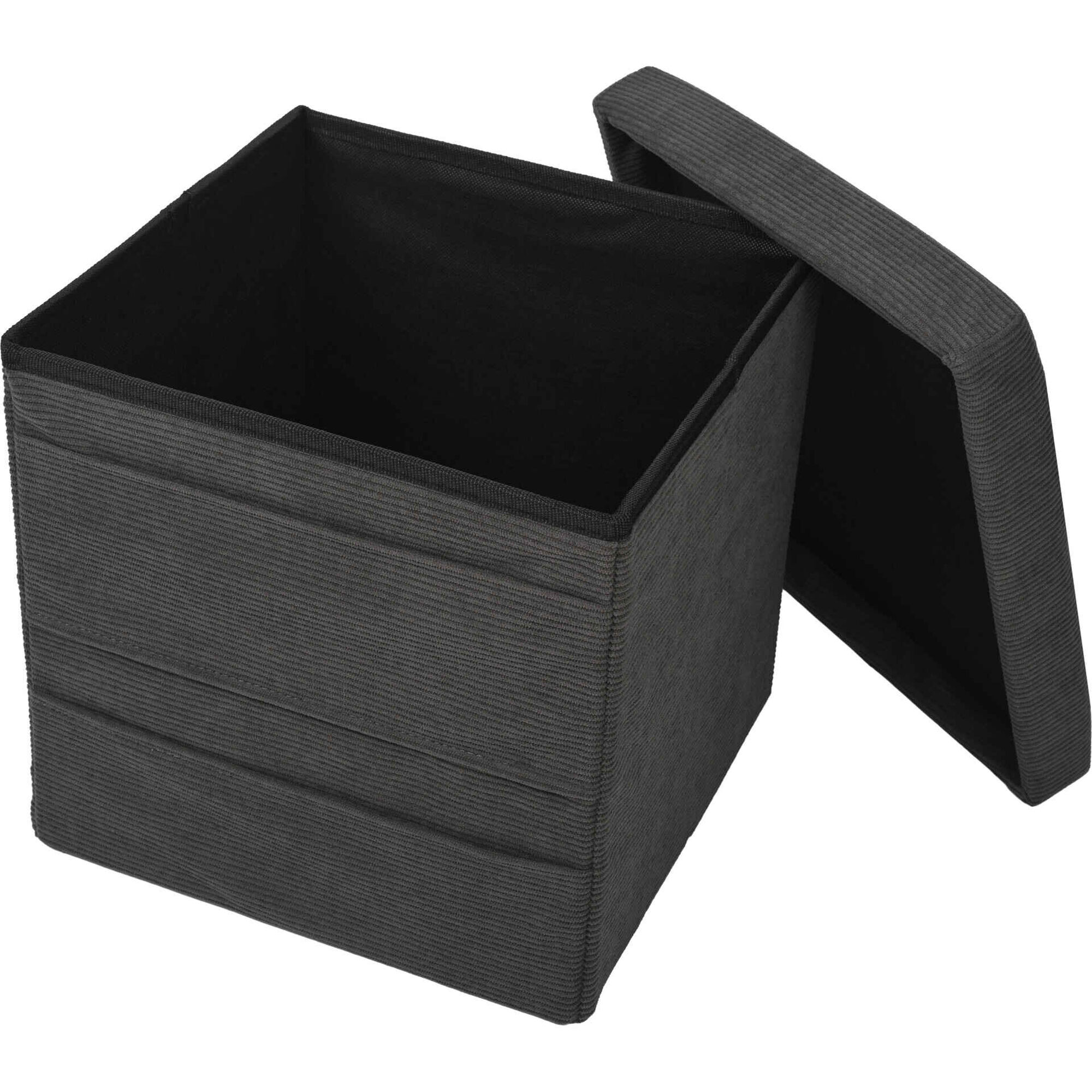 Banco Arruma&ccedil;&atilde;o 30x30x30cm Cinza