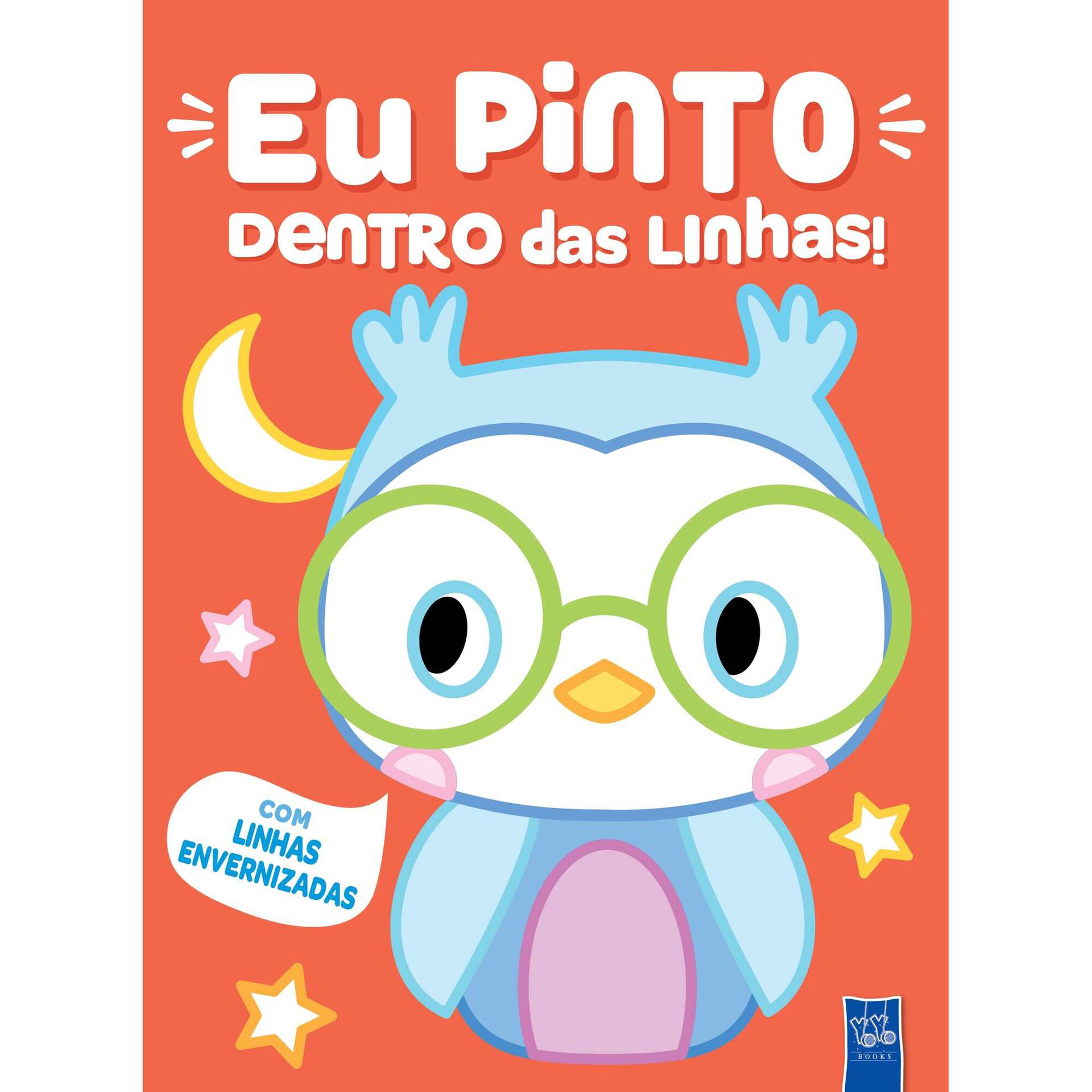 Eu Pinto Dentro das Linhas: Coruja - Laranja