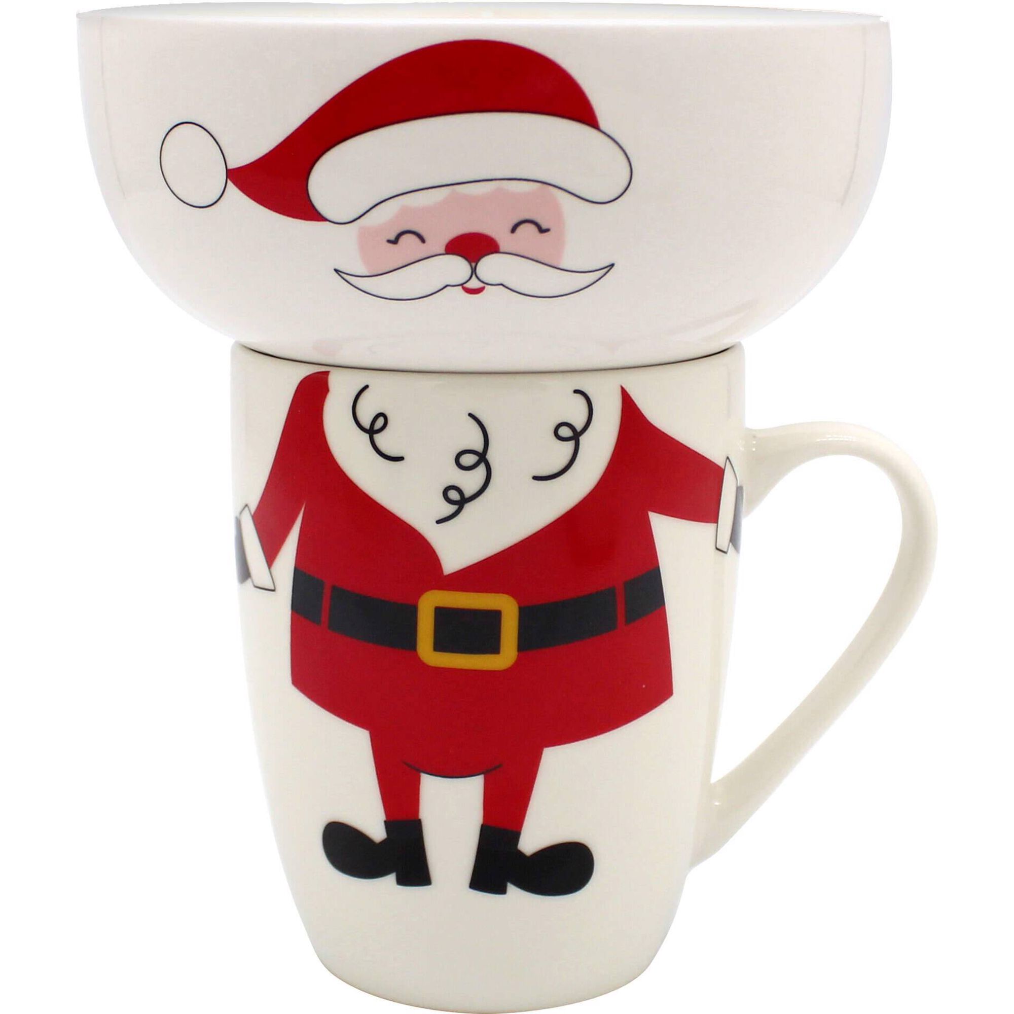 Conjunto Taça e Caneca Pai Natal