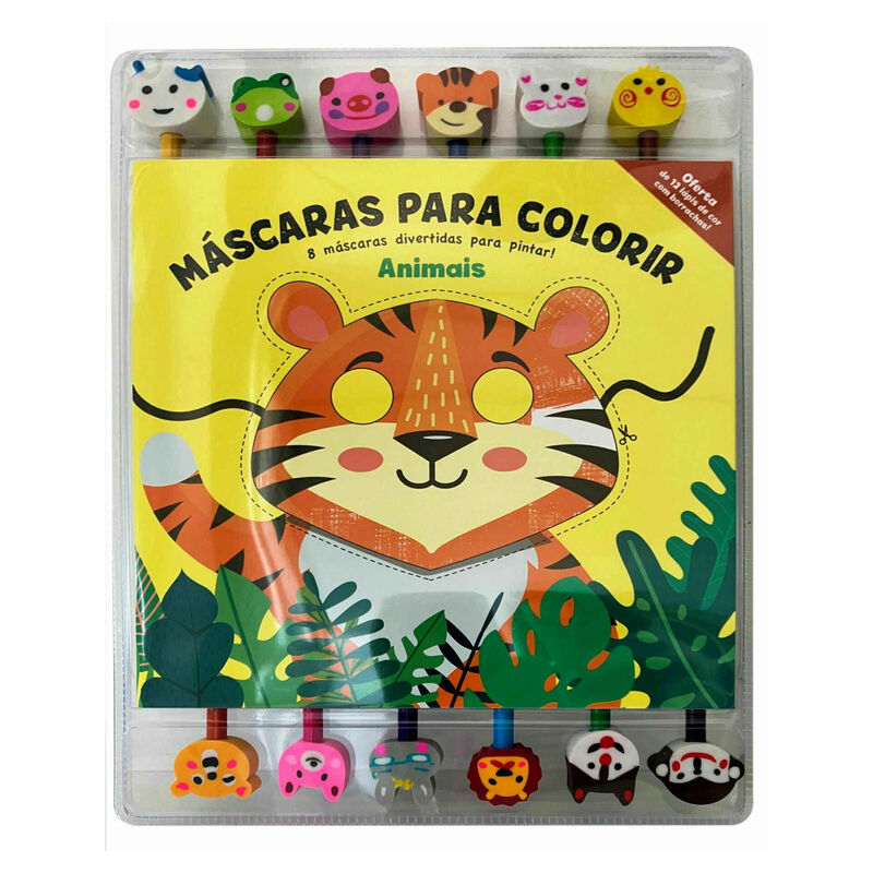 Máscaras para Colorir - Animais de Vários Autores