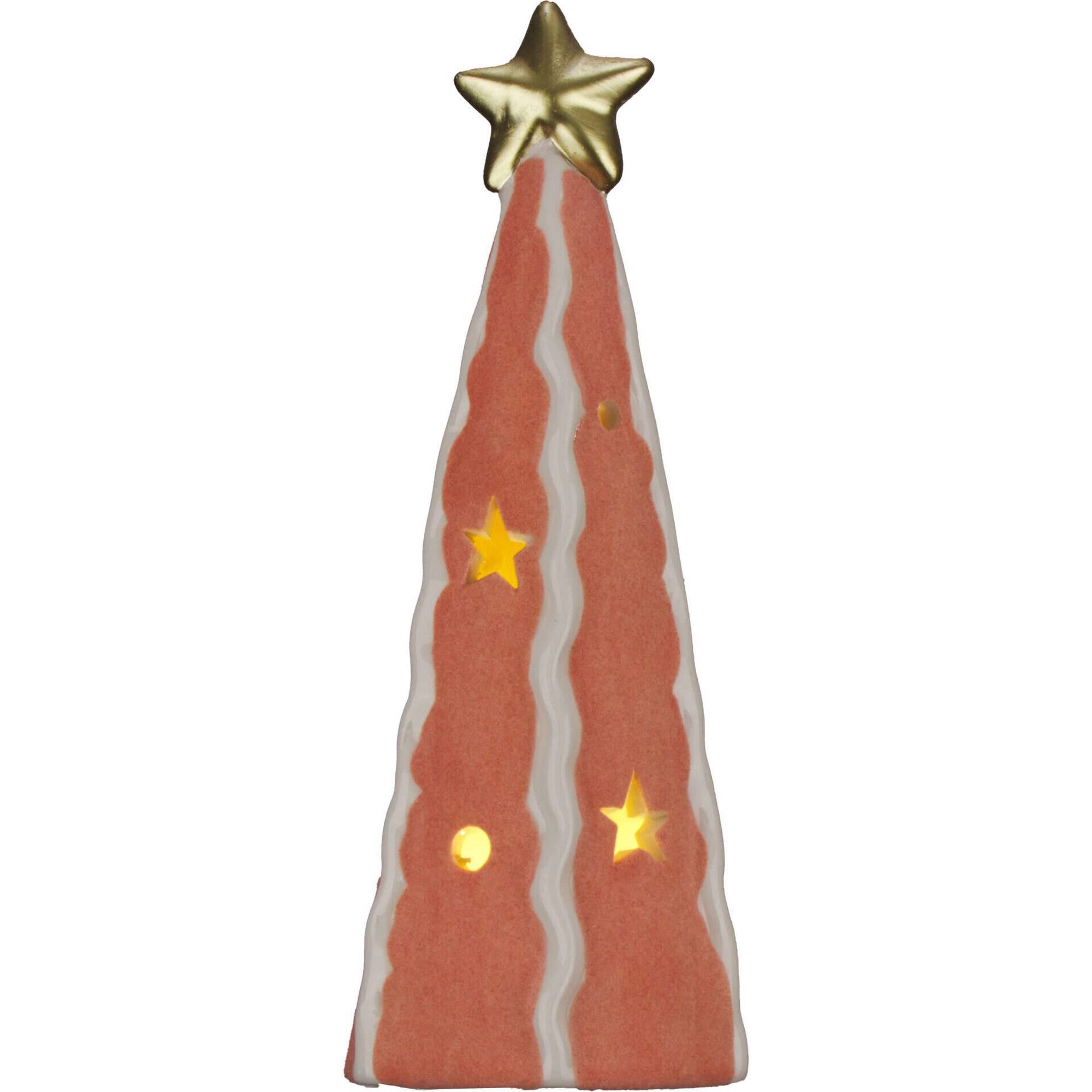 Árvore em Veludo 24cm Laranja